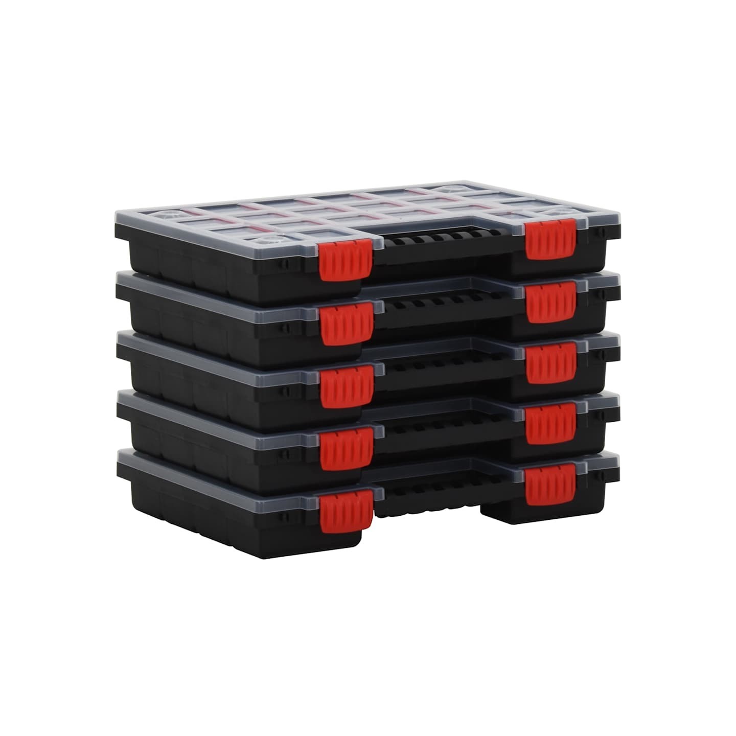 Boîtes d'assortiment 5 pcs 34,5x25x5 cm Polypropylène