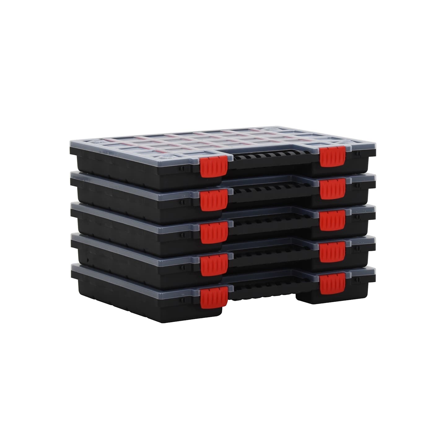 Boîtes d'assortiment 5 pcs 40x30x5 cm Polypropylène