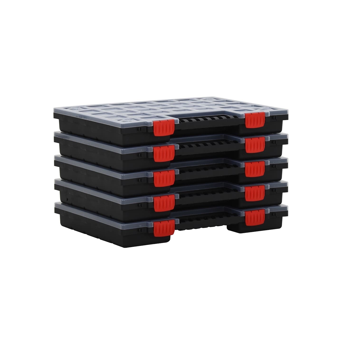 Boîtes d'assortiment 5 pcs 40x30x5 cm Polypropylène