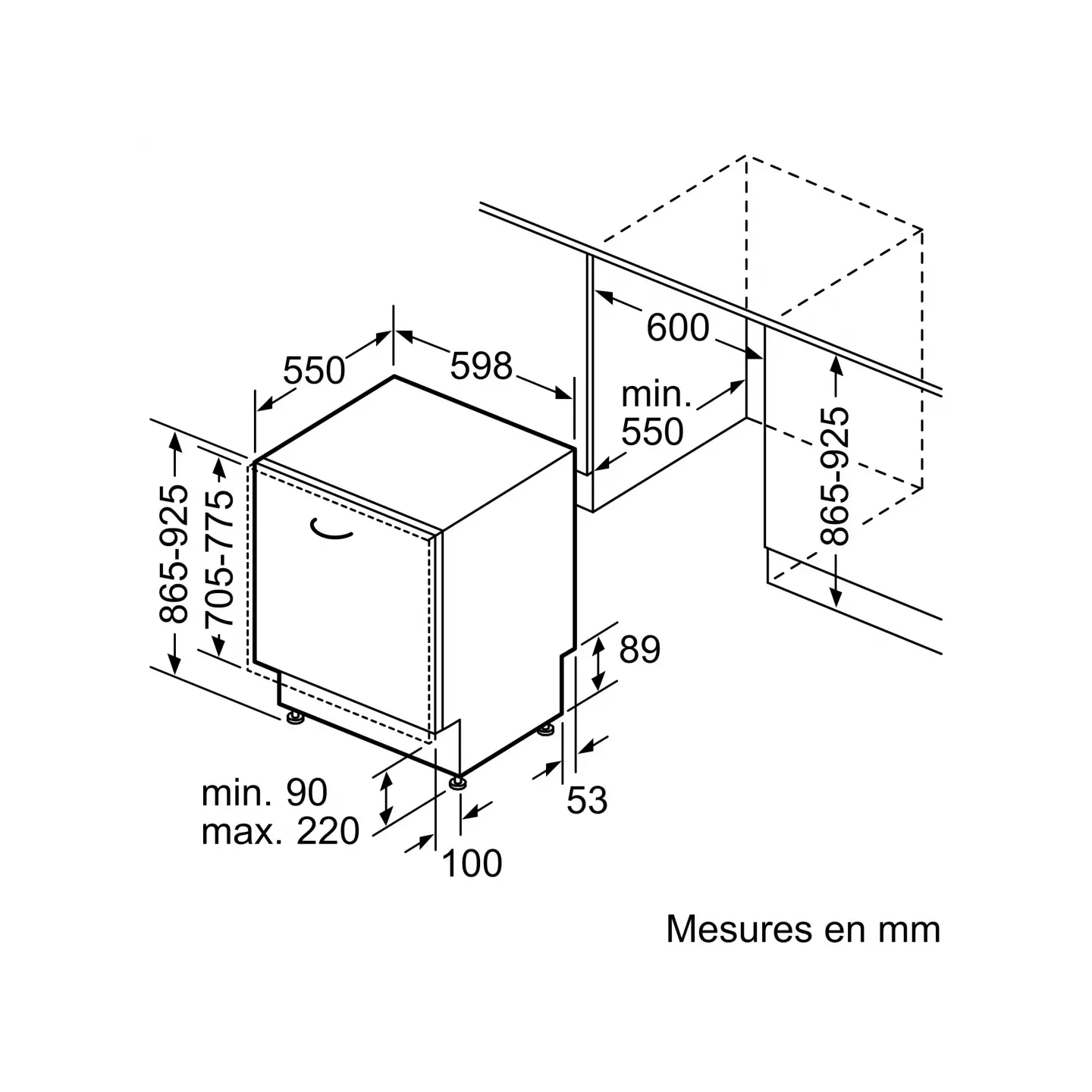 Lave-vaisselle encastrable Siemens SX63HX16CE XXL | Nimestore