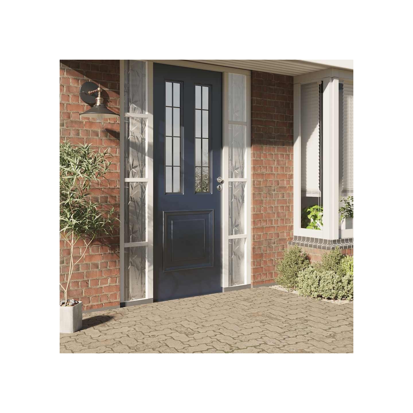 Film pour fenêtre dépoli motif de bambou 90x500 cm PVC
