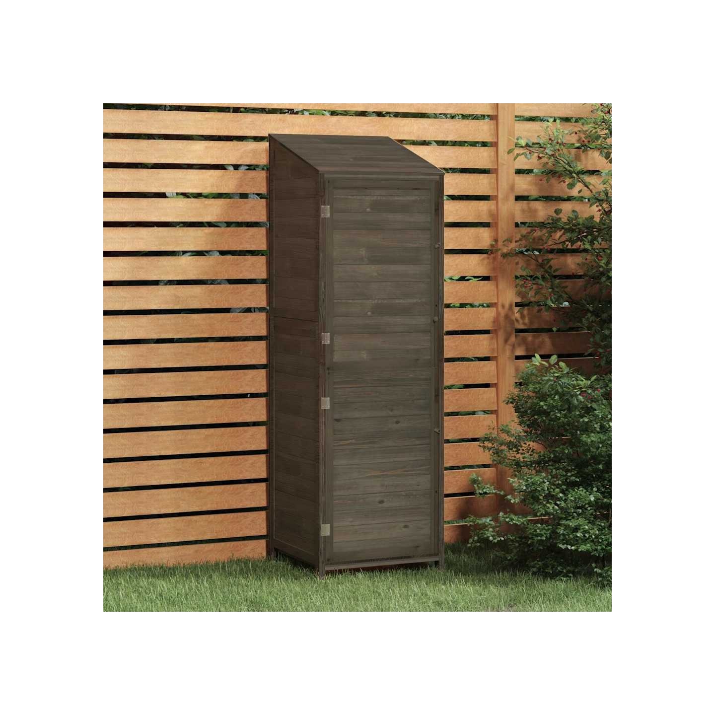 Remise de jardin Anthracite 55x52x174,5 cm Bois de sapin solide