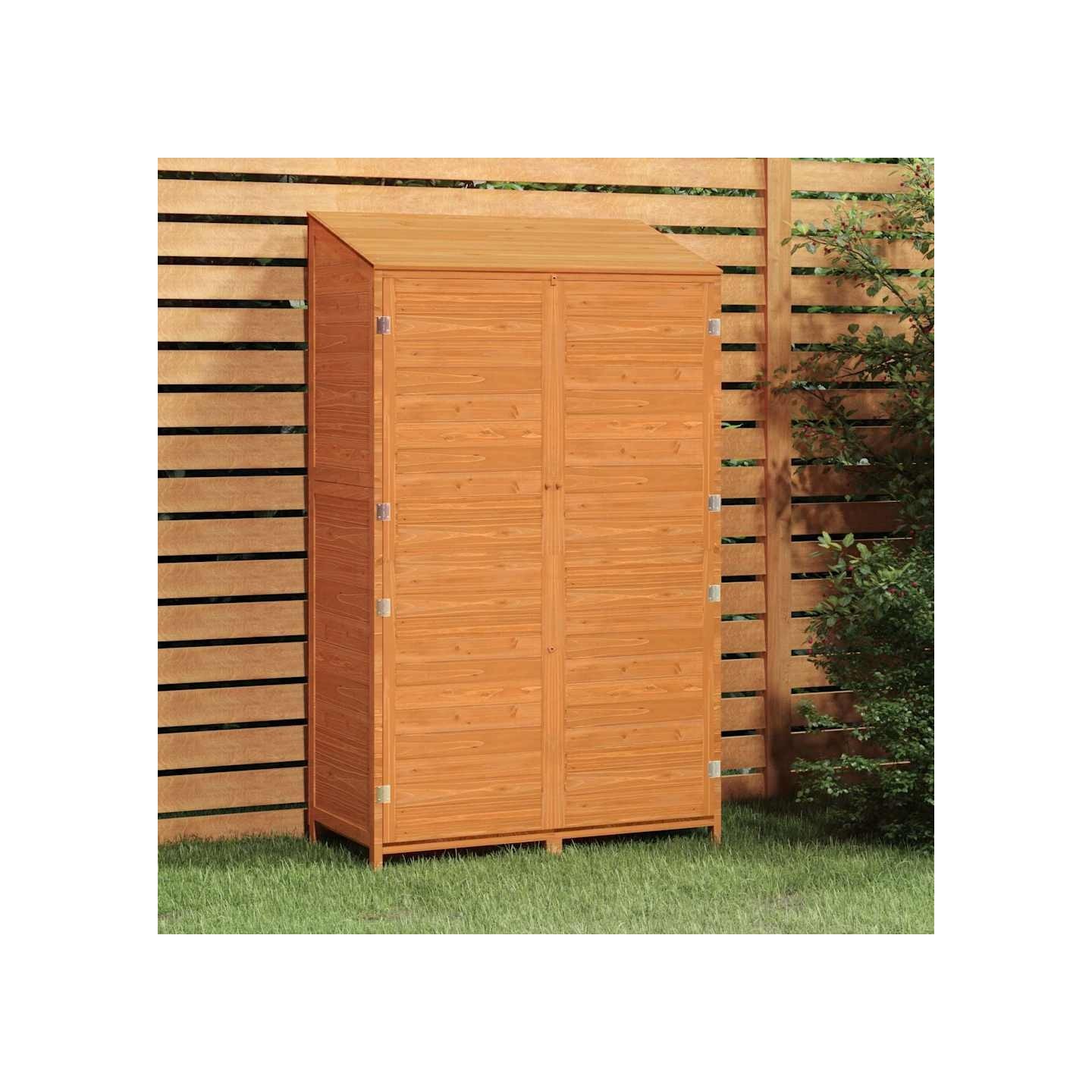 Remise de jardin Marron 102x52x174,5 cm Bois de sapin solide