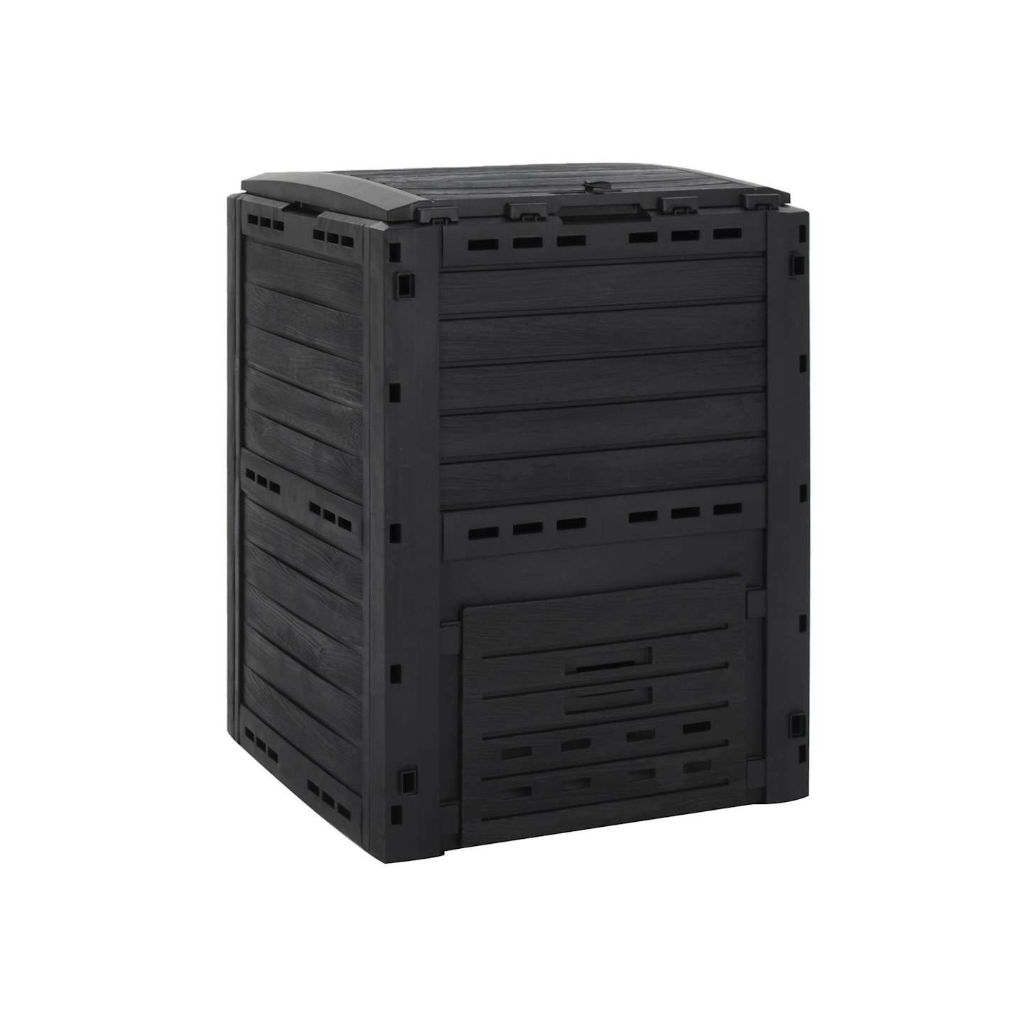 Composteur de jardin Noir 280 L Polypropylène