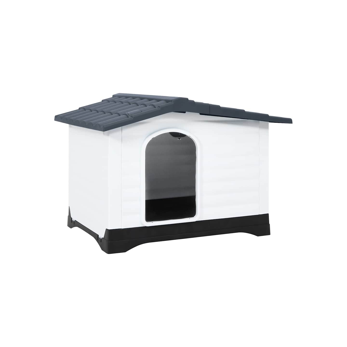 Niche pour chien Gris 90,5x68x66 cm Polypropylène