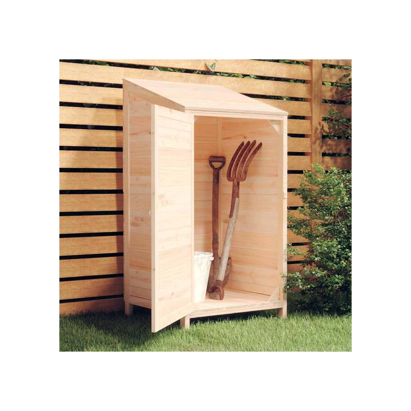 Remise de jardin 55x52x112 cm Bois de sapin solide