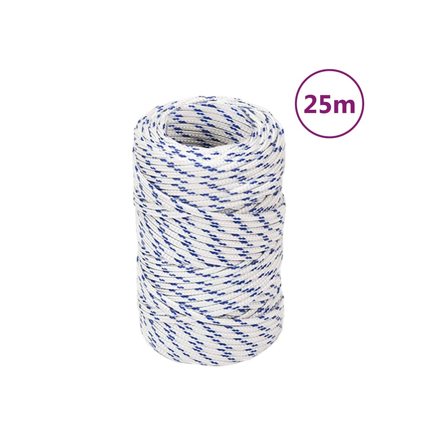 Corde de bateau Blanc 2 mm 25 m Polypropylène