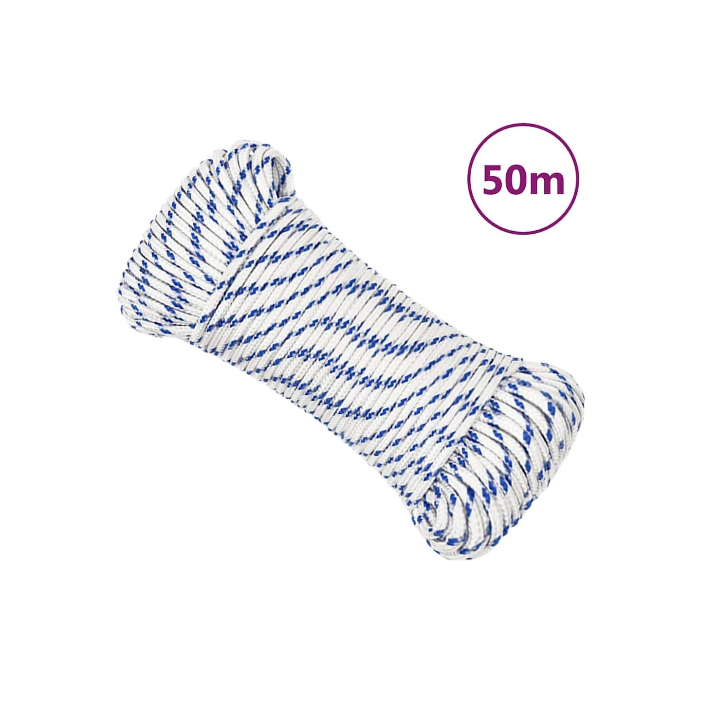 Corde de bateau Blanc 3 mm 50 m Polypropylène