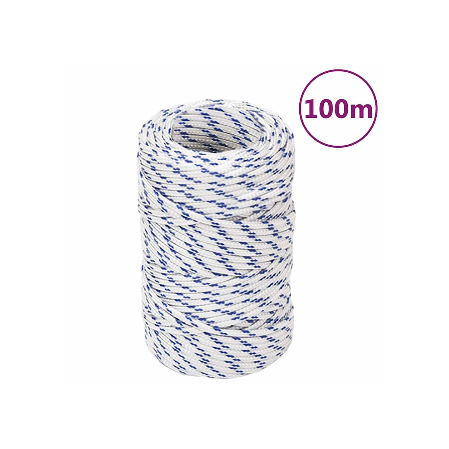Corde de bateau Blanc 2 mm 100 m Polypropylène