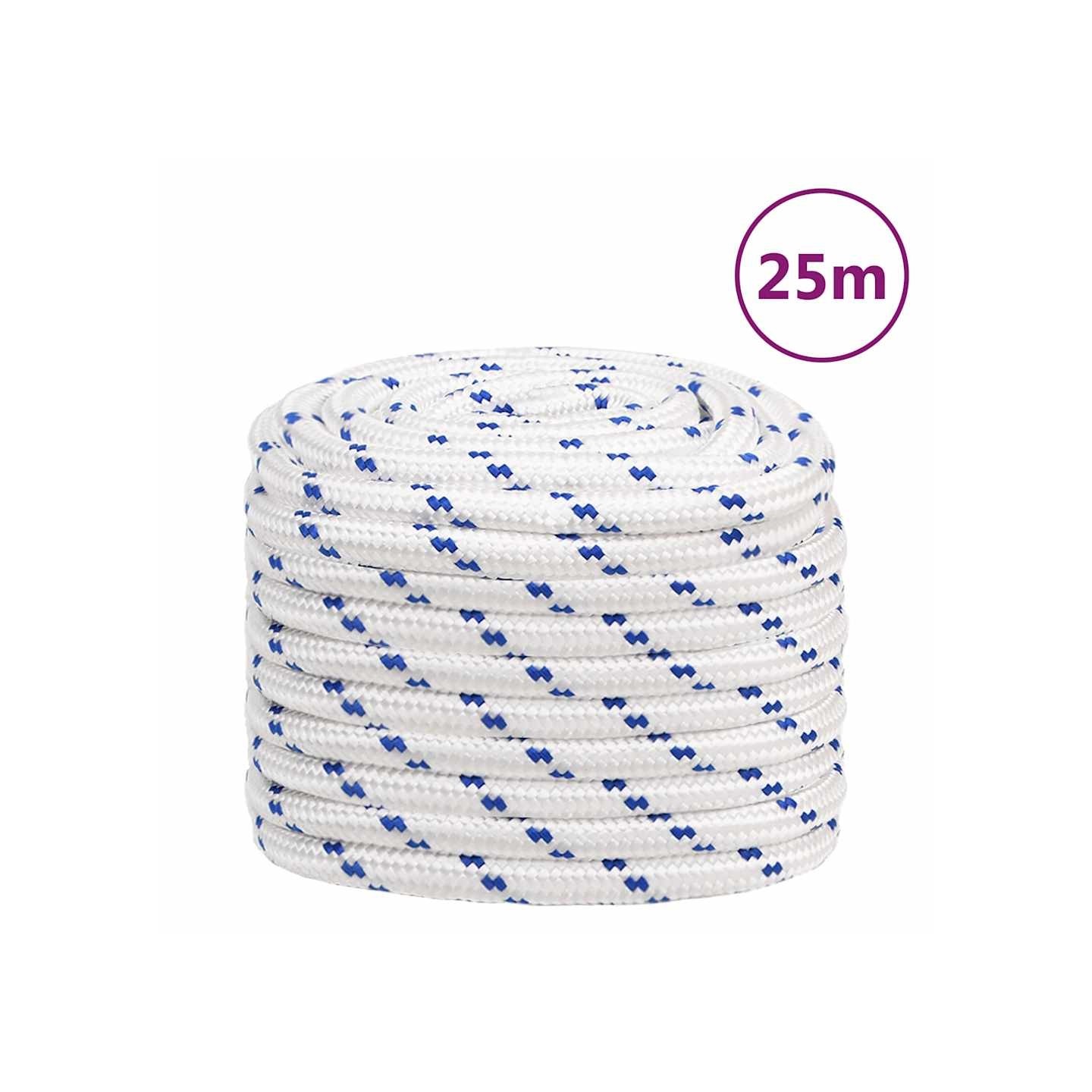 Corde de bateau Blanc 20 mm 25 m Polypropylène