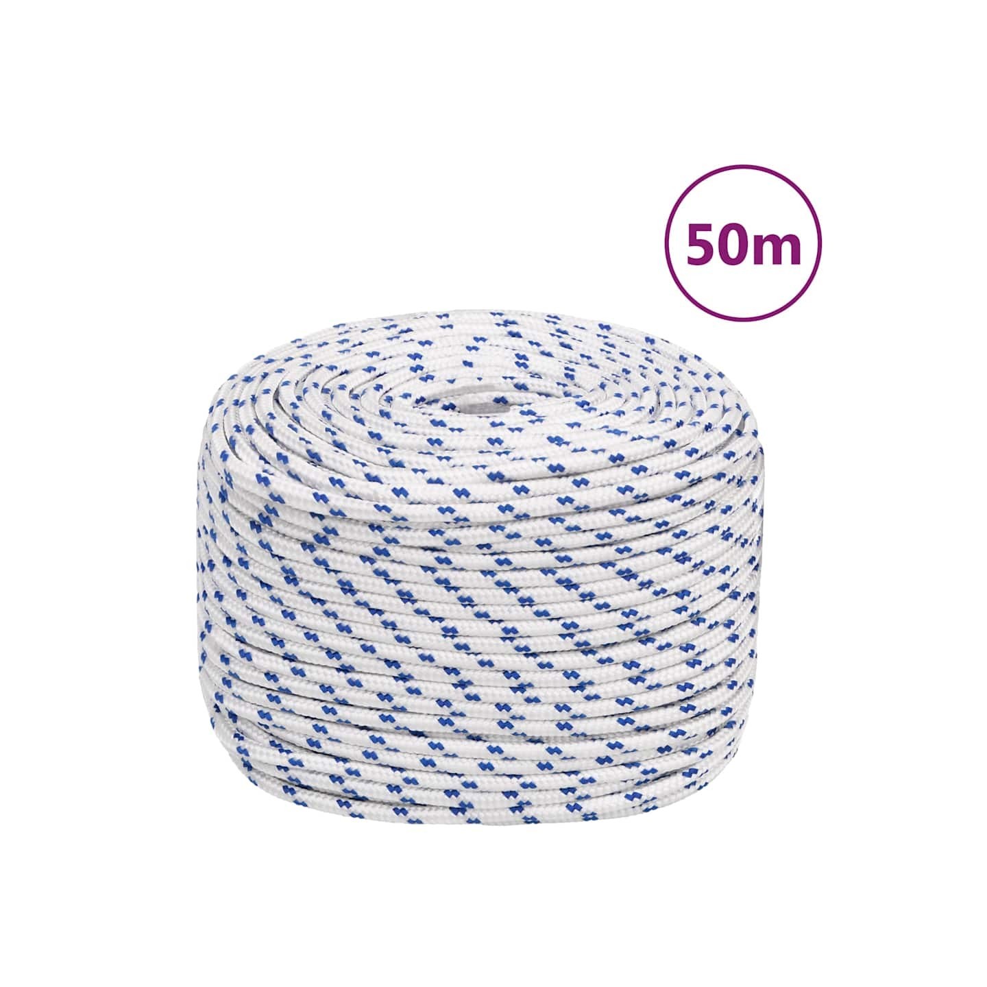Corde de bateau Blanc 6 mm 50 m Polypropylène