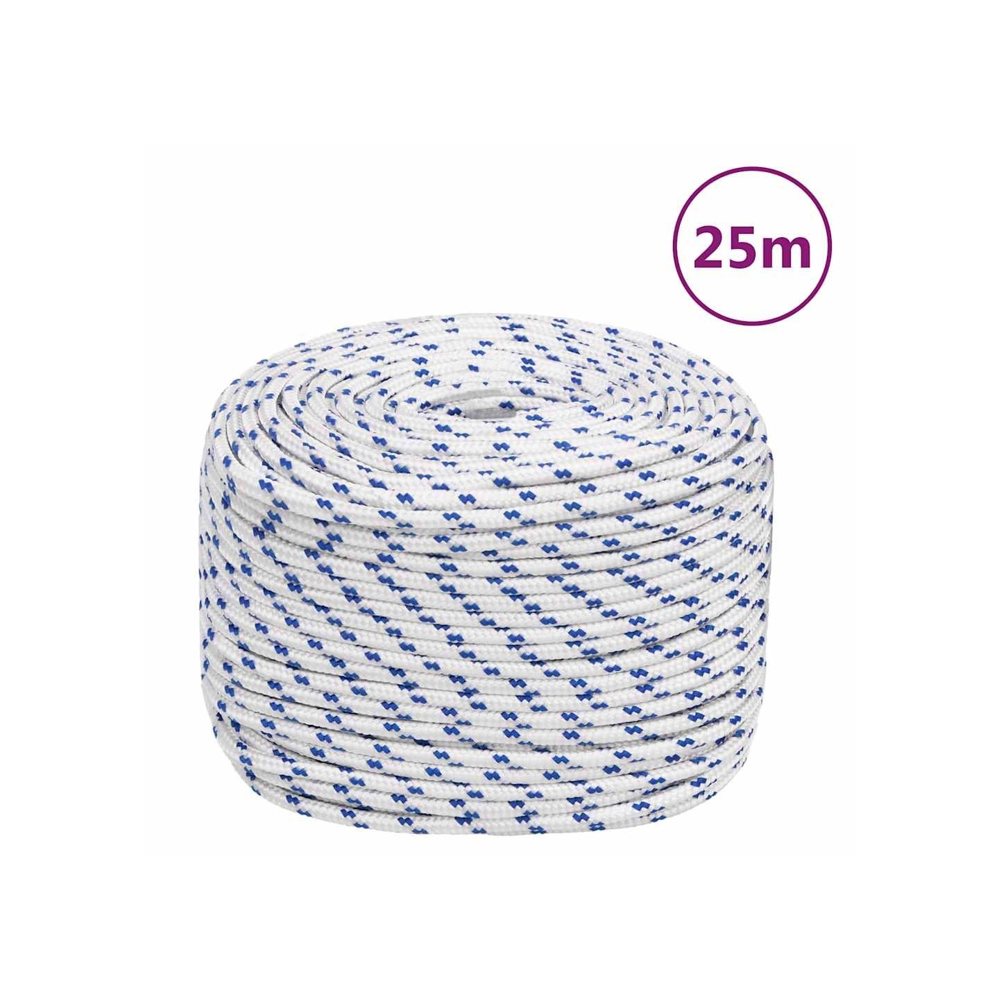 Corde de bateau Blanc 10 mm 25 m Polypropylène
