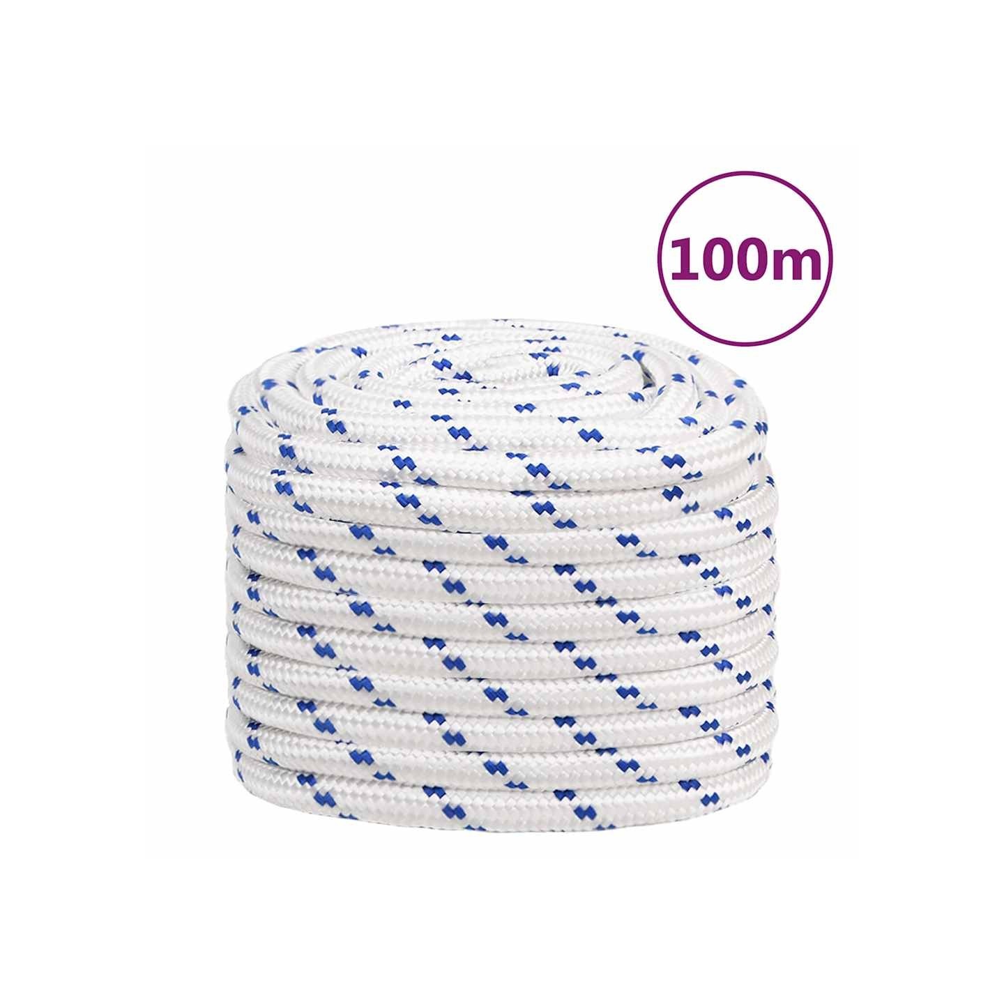 Corde de bateau Blanc 20 mm 100 m Polypropylène