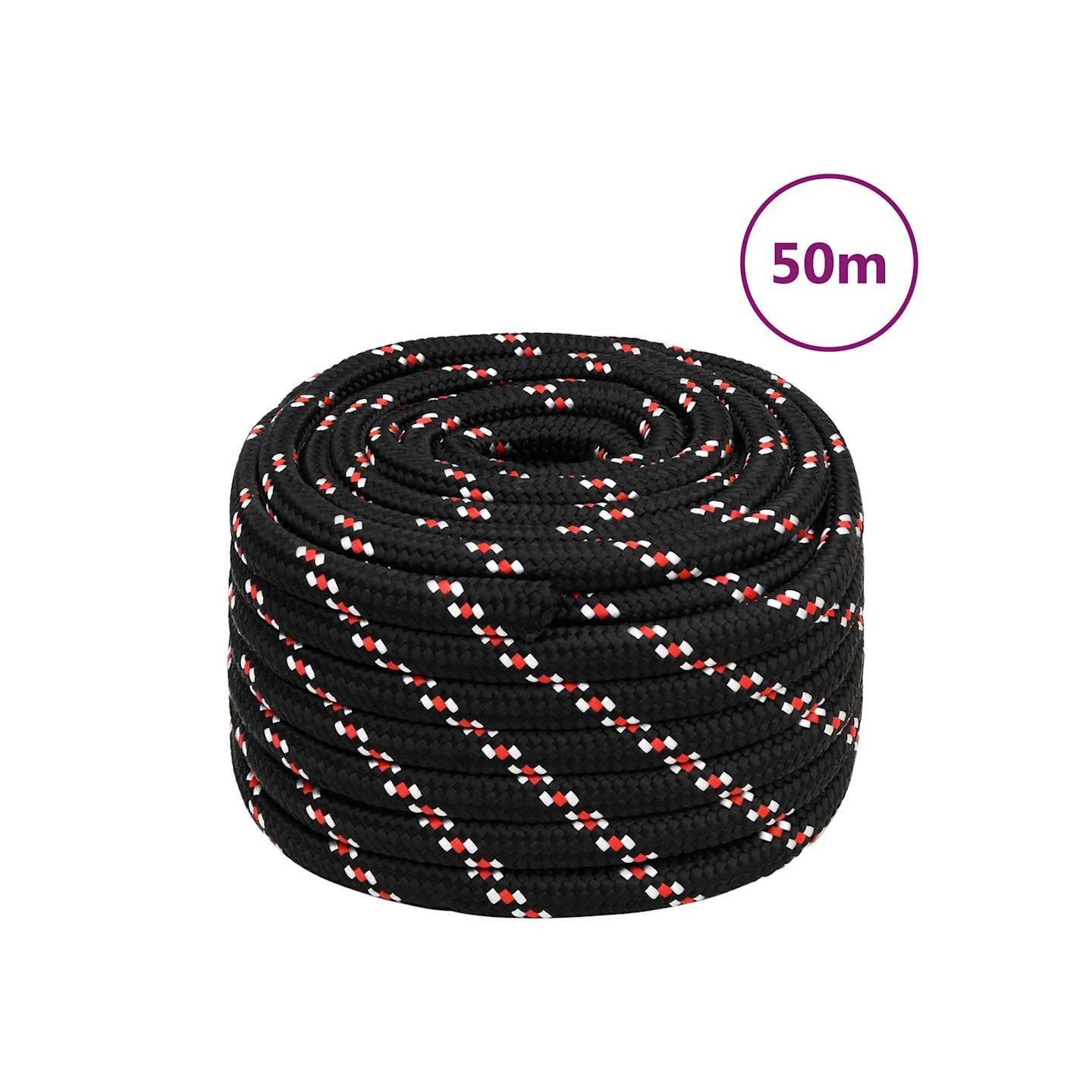 Corde de bateau Noir 20 mm 50 m Polypropylène