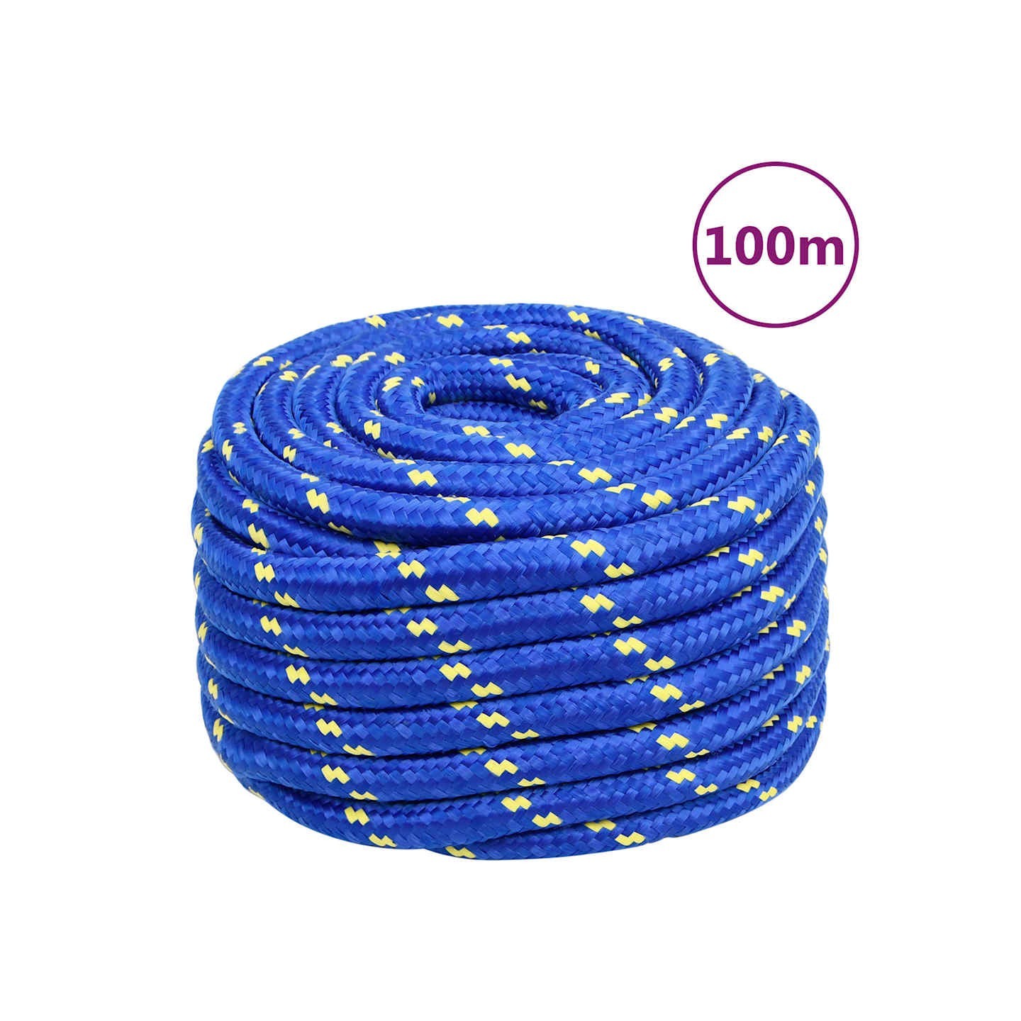 Corde de bateau Bleu 20 mm 100 m Polypropylène