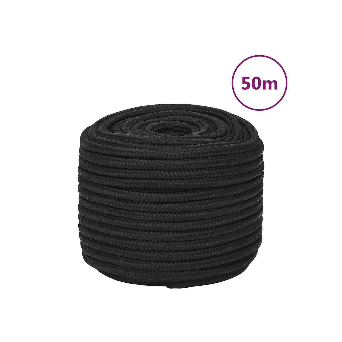 Corde de bateau Noir complet 12 mm 50 m Polypropylène