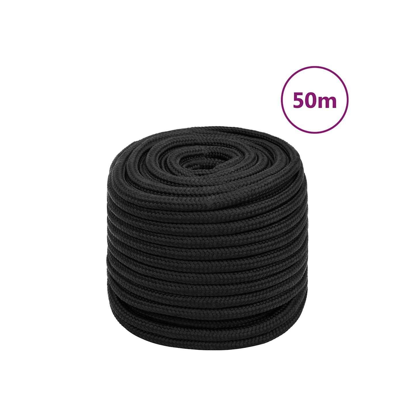 Corde de bateau Noir complet 16 mm 50 m Polypropylène