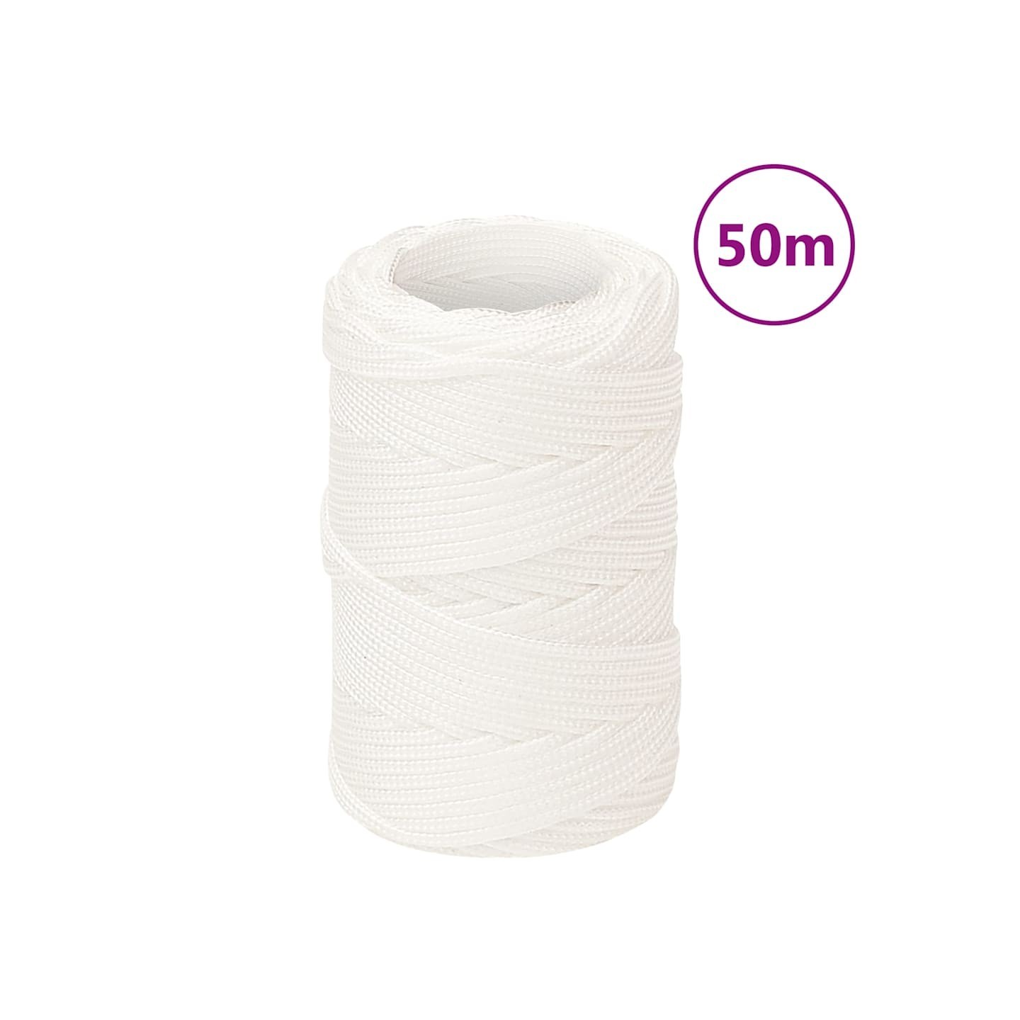 Corde de bateau Blanc complet 2 mm 50 m Polypropylène