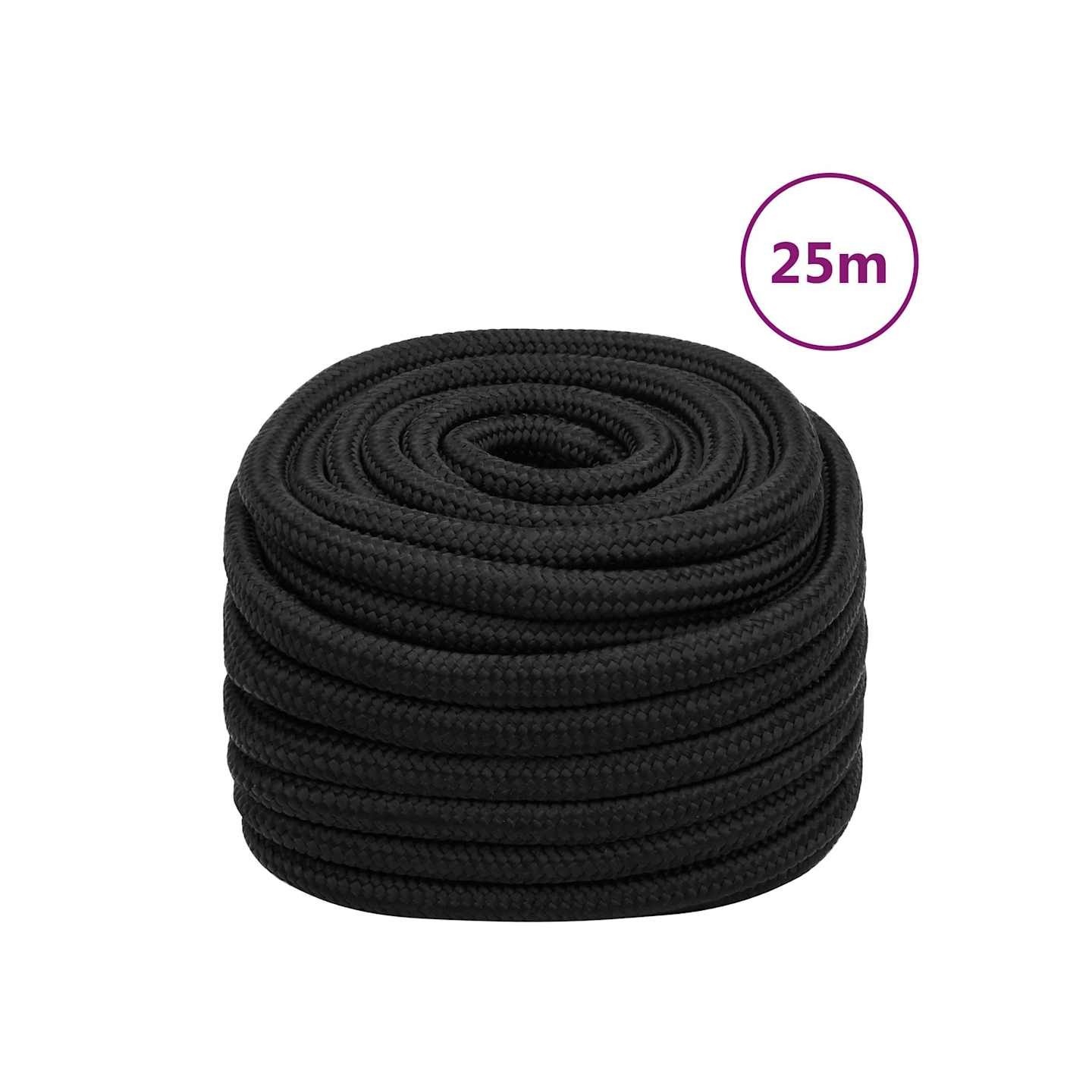 Corde de bateau Noir complet 20 mm 25 m Polypropylène