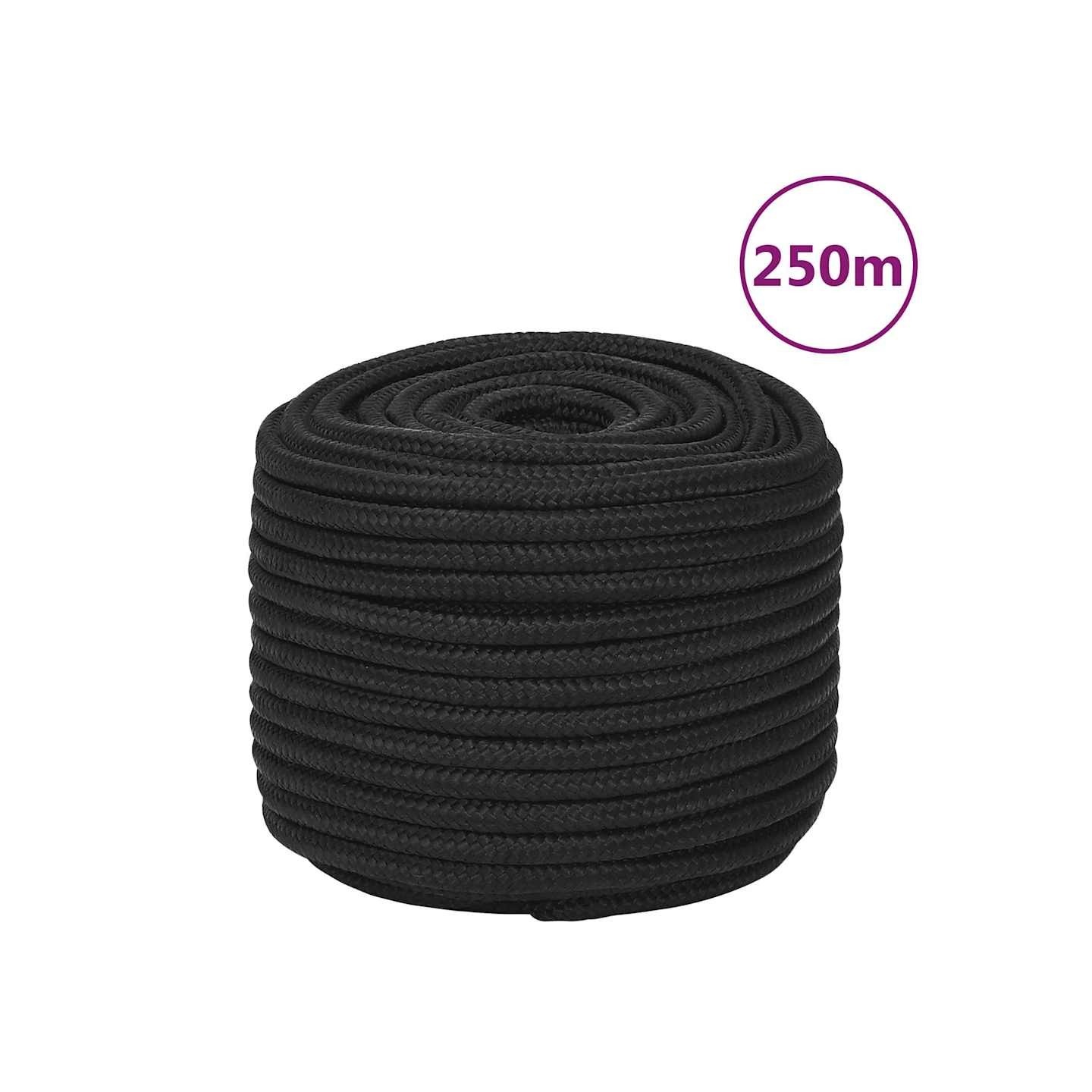 Corde de bateau Noir complet 14 mm 250 m polypropylène