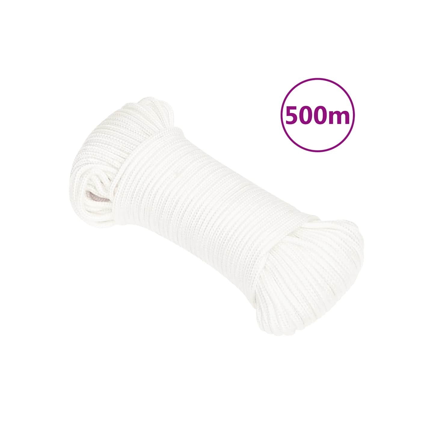 Corde de bateau Blanc complet 5 mm 500 m Polypropylène