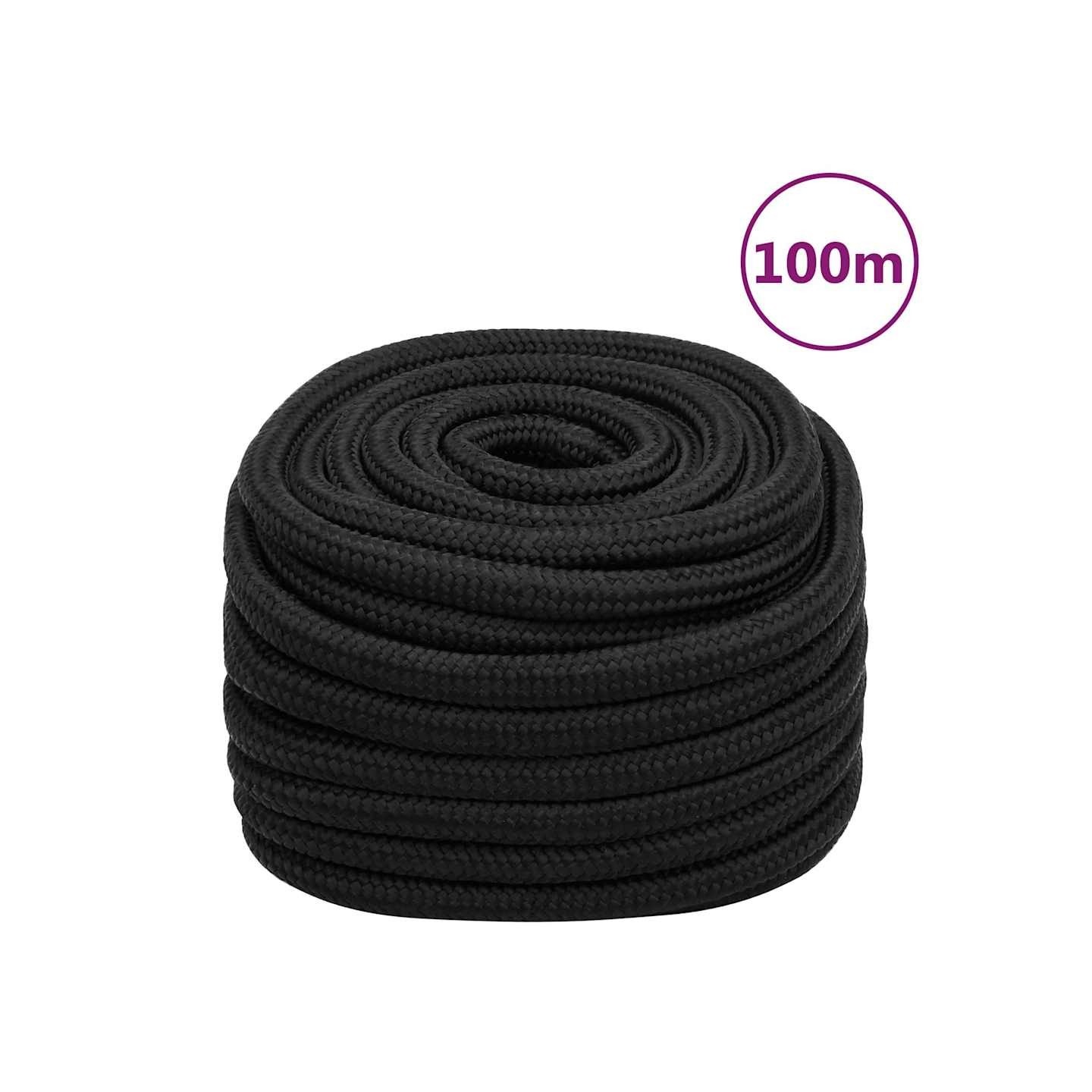 Corde de bateau Noir complet 20 mm 100 m Polypropylène