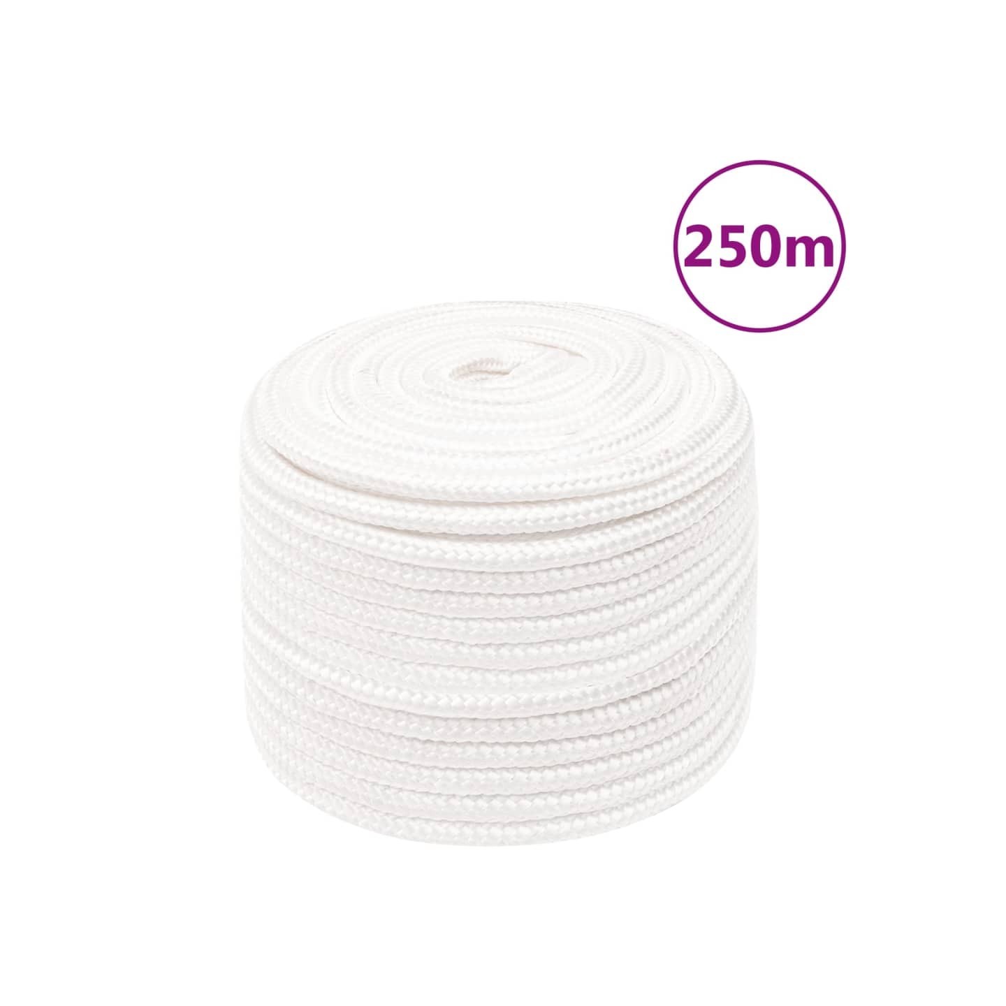 Corde de bateau Blanc complet 12 mm 250 m Polypropylène