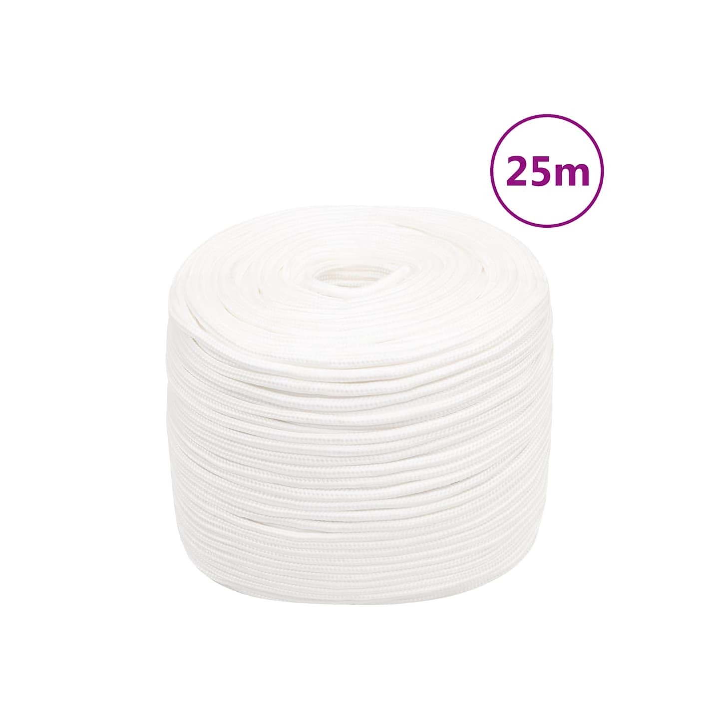Corde de bateau Blanc complet 10 mm 25 m Polypropylène