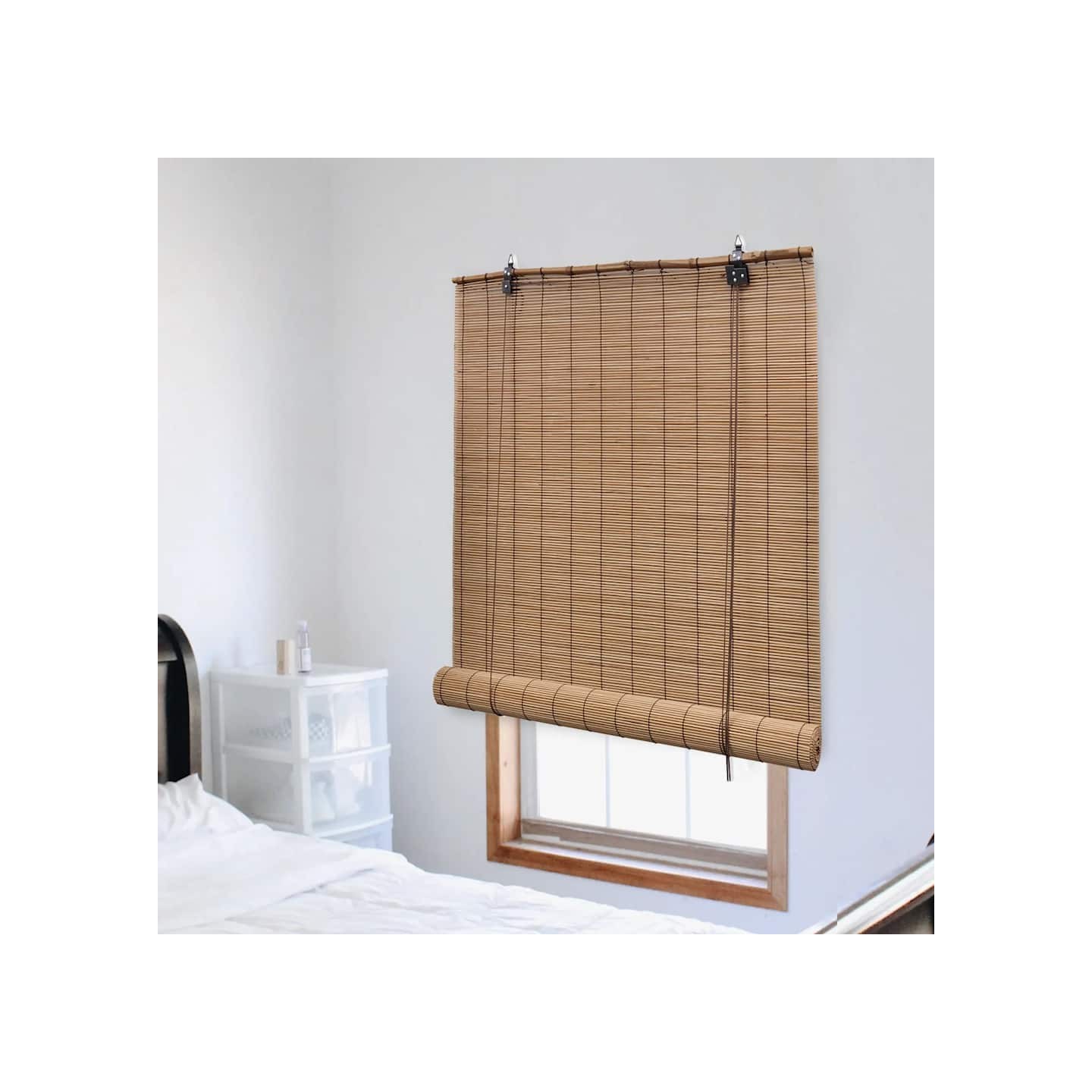 Store roulant en bambou 150x160 cm Marron