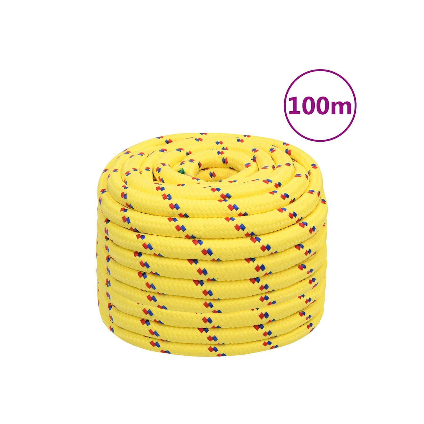 Corde de bateau Jaune 20 mm 100 m Polypropylène