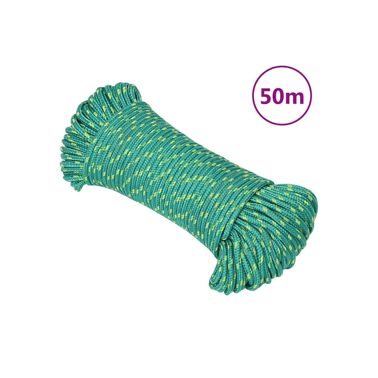 Corde de bateau Vert 4 mm 50 m Polypropylène
