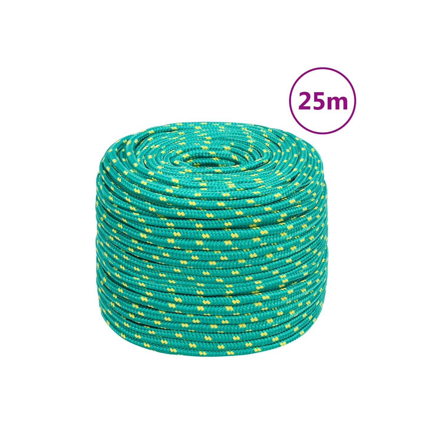 Corde de bateau Vert 8 mm 25 m Polypropylène