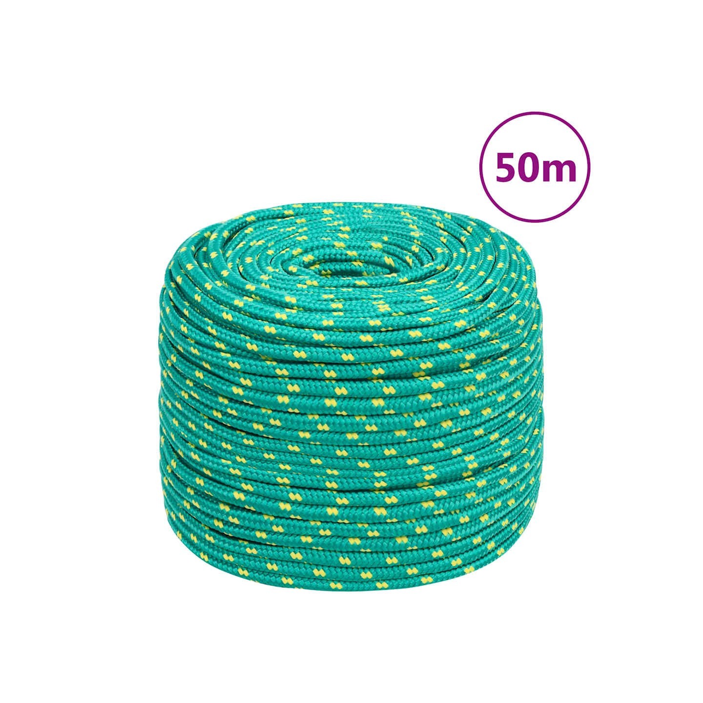 Corde de bateau Vert 10 mm 50 m Polypropylène