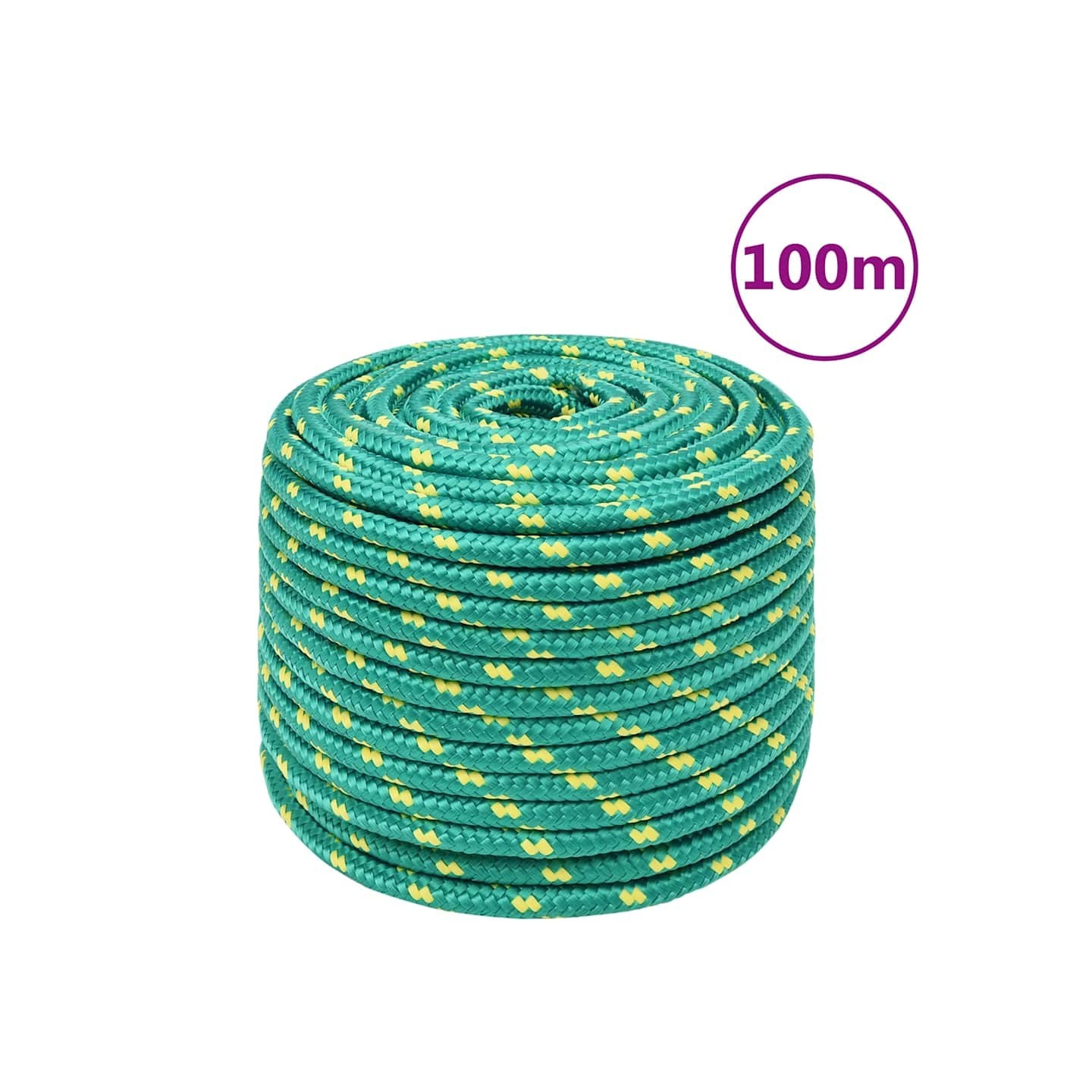 Corde de bateau Vert 14 mm 100 m Polypropylène