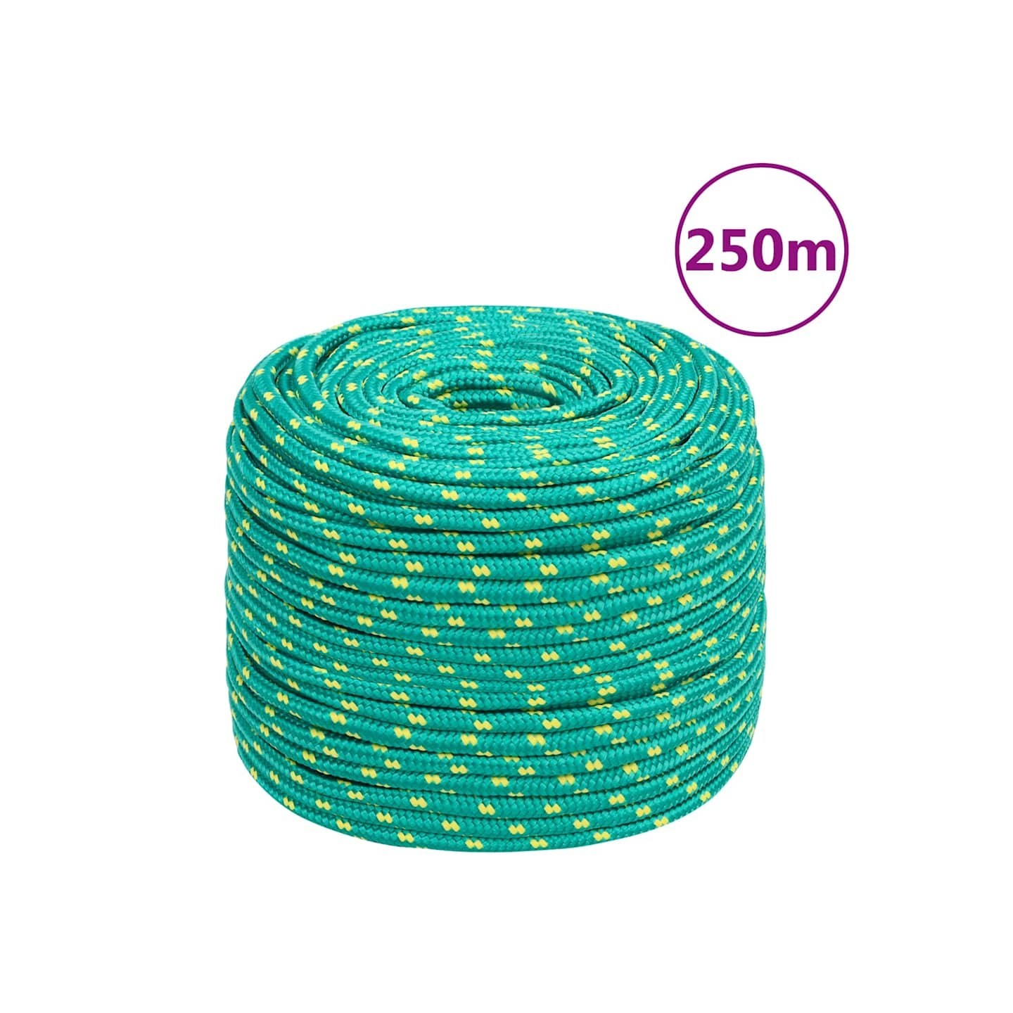 Corde de bateau Vert 8 mm 250 m Polypropylène