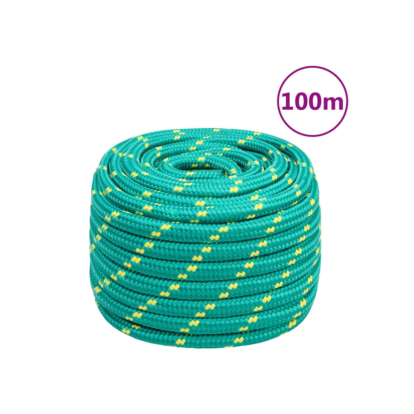 Corde de bateau Vert 20 mm 100 m Polypropylène