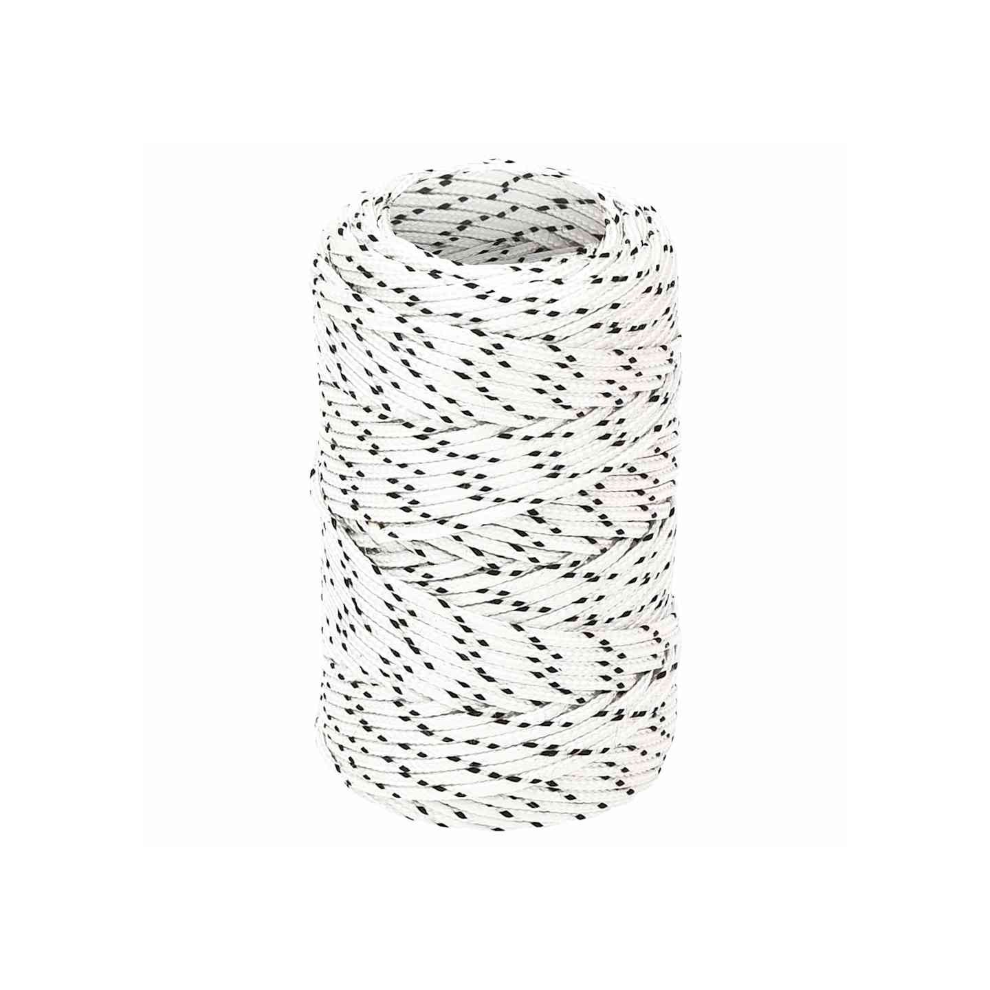Corde de bateau tressé Blanc 2 mmx25 m Polyester