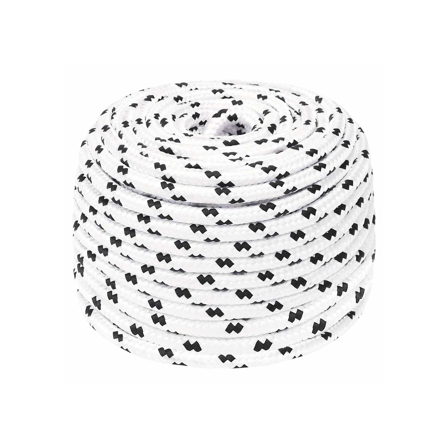 Corde de bateau tressé Blanc 6 mmx100 m Polyester