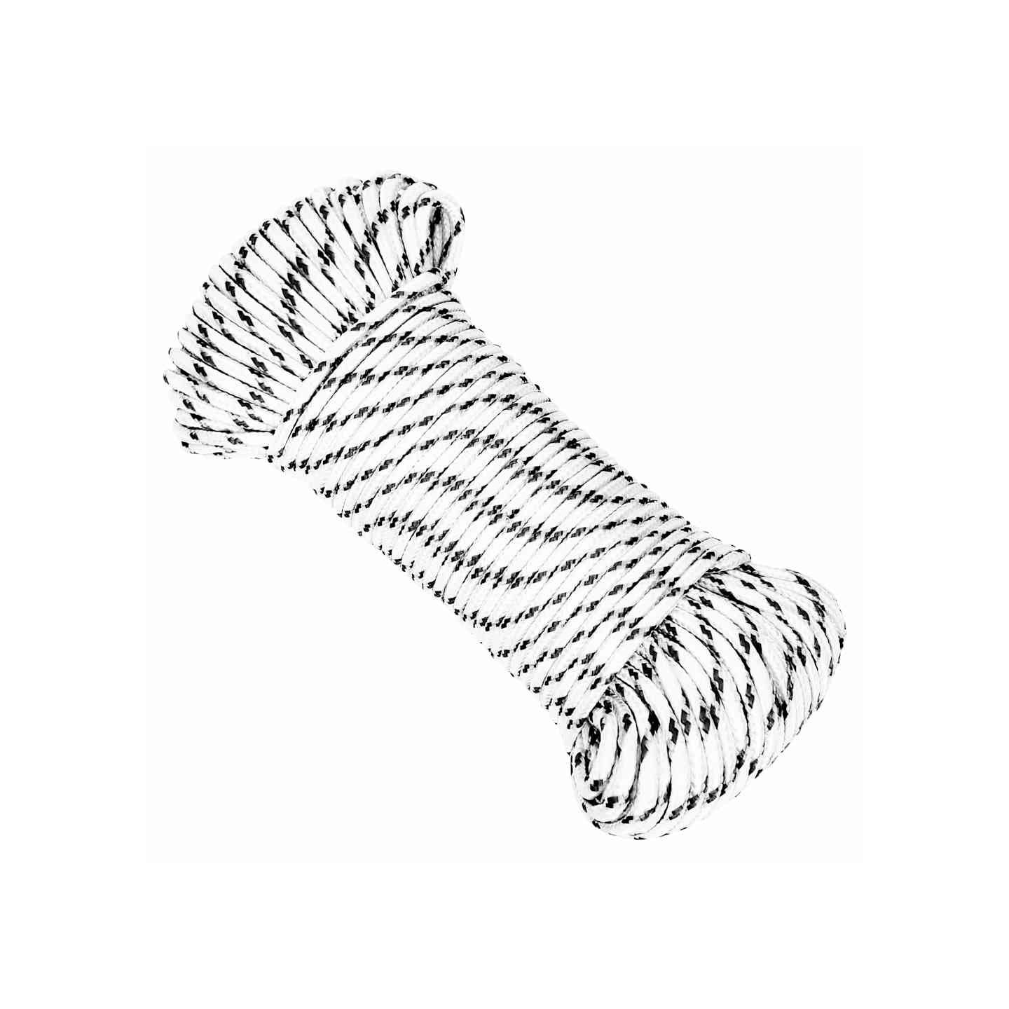 Corde de bateau tressé Blanc 5 mmx100 m Polyester
