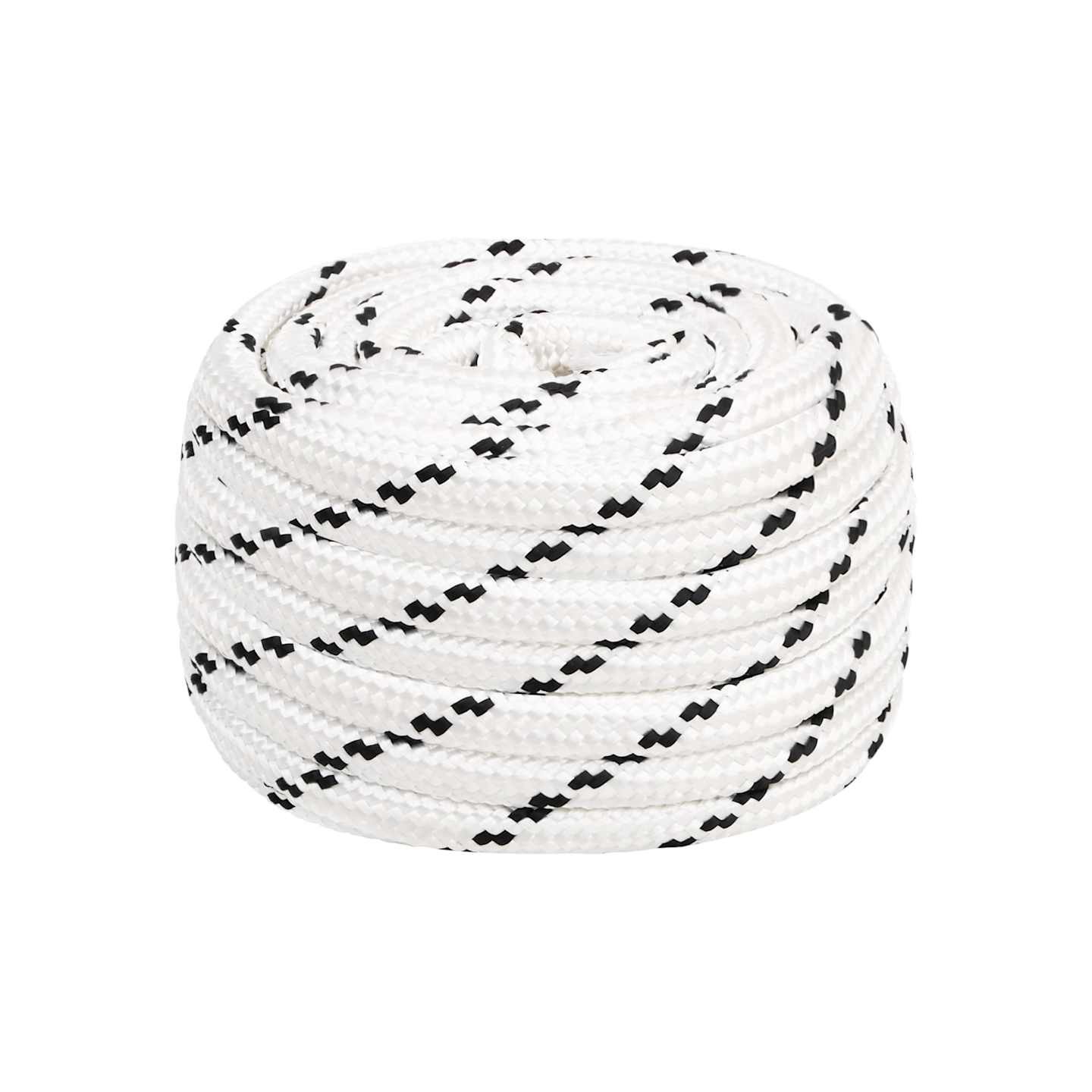 Corde de bateau tressé Blanc 20 mmx100 m Polyester