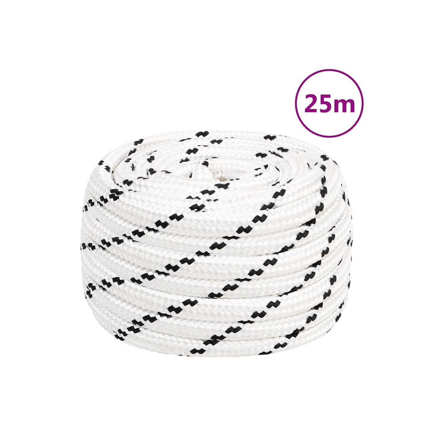 Corde de travail Blanc 20 mm 25 m Polyester