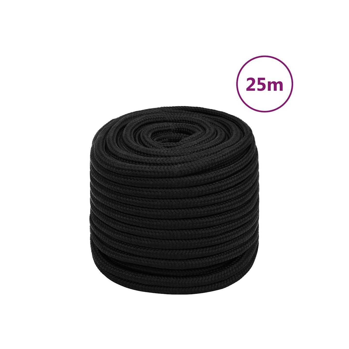 Corde de travail Noir 18 mm 25 m Polyester