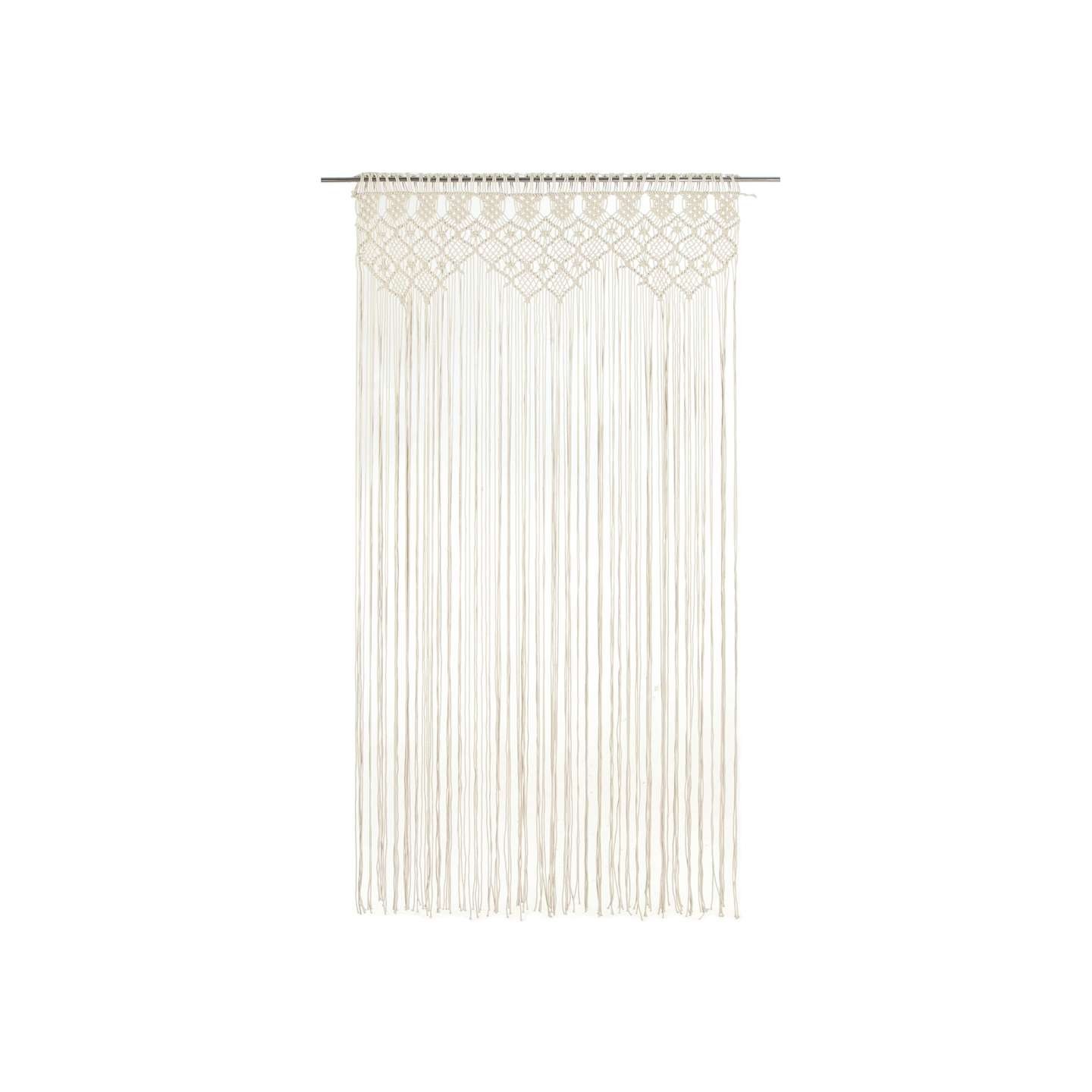 Rideau en macramé 140x240 cm Coton