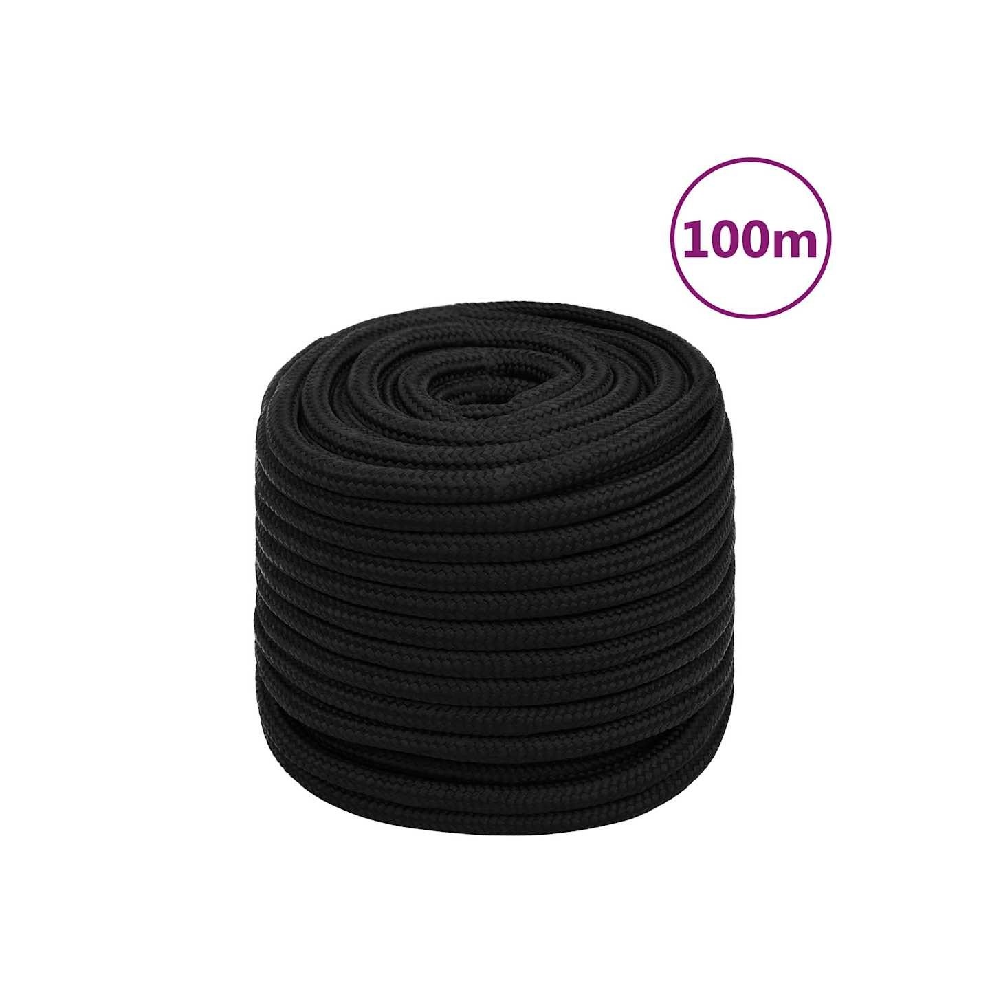 Corde de travail Noir 18 mm 100 m Polyester
