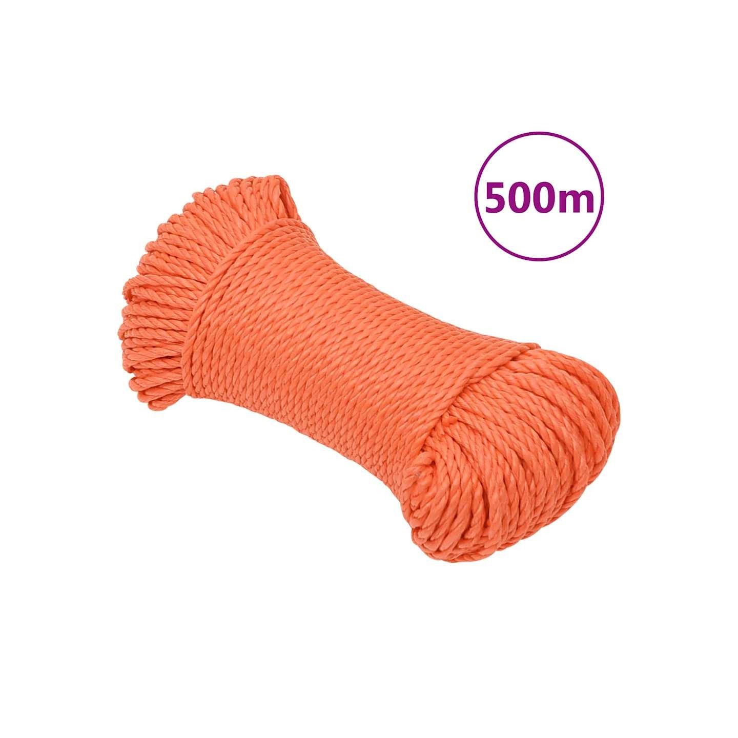 Corde de travail Orange 3 mm 500 m Polypropylène