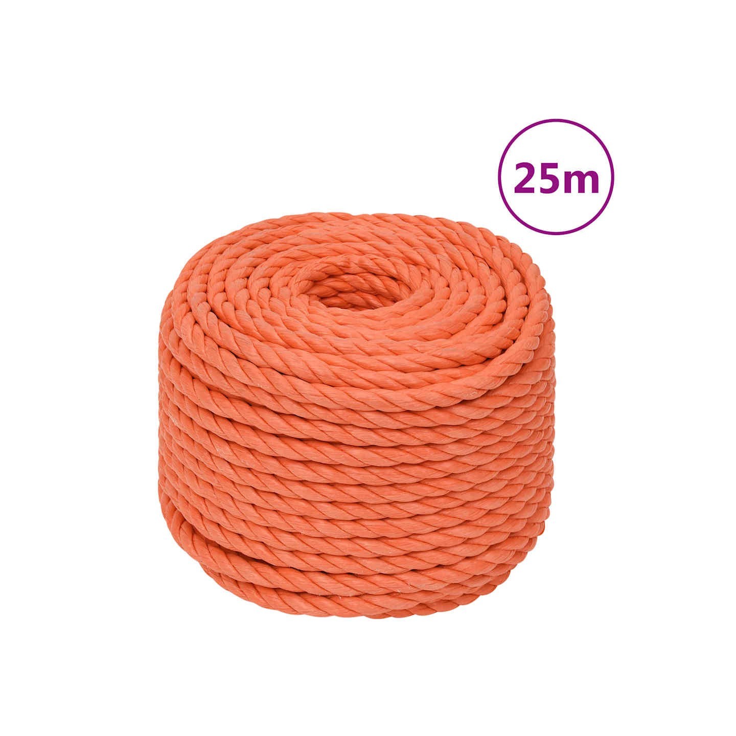 Corde de travail Orange 14 mm 25 m Polypropylène