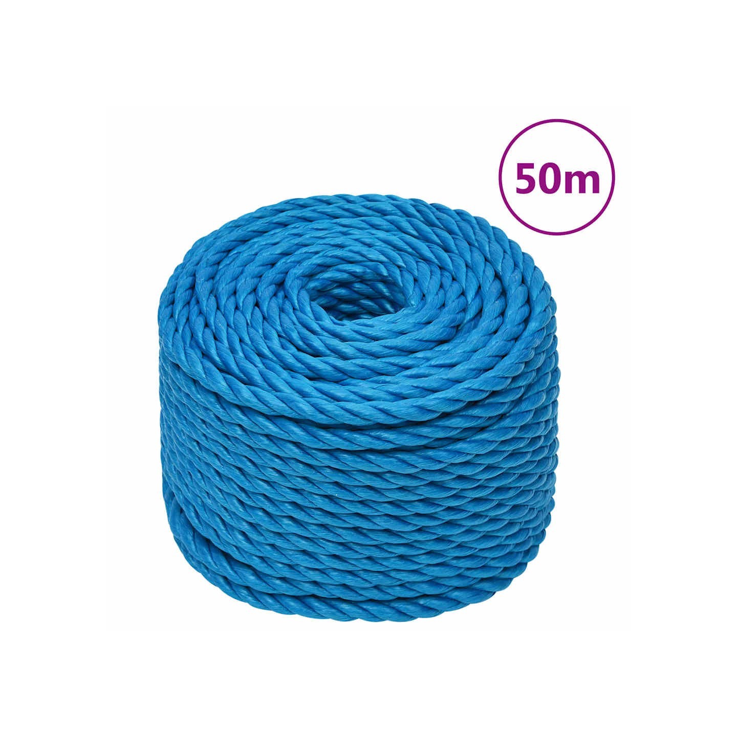 Corde de travail Bleu 10 mm 50 m Polypropylène