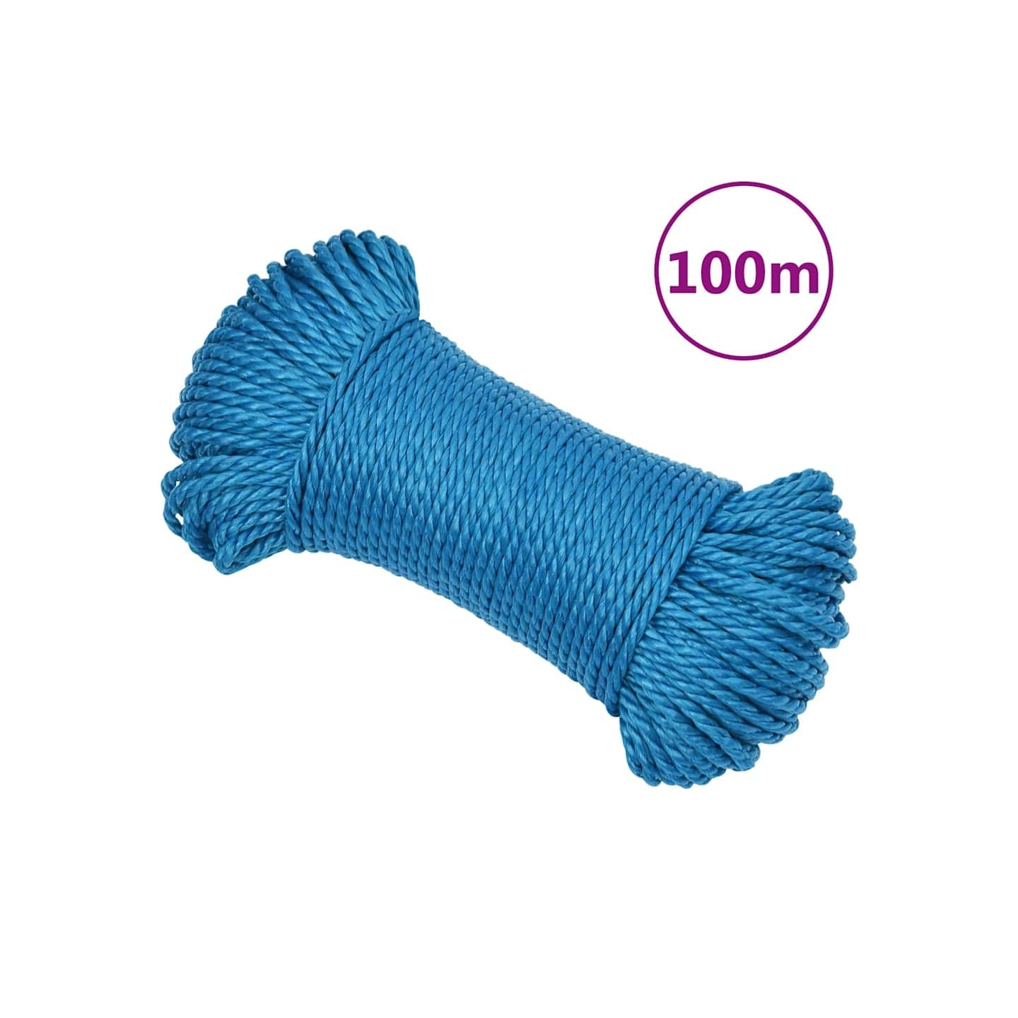 Corde de travail Bleu 3 mm 100 m Polypropylène