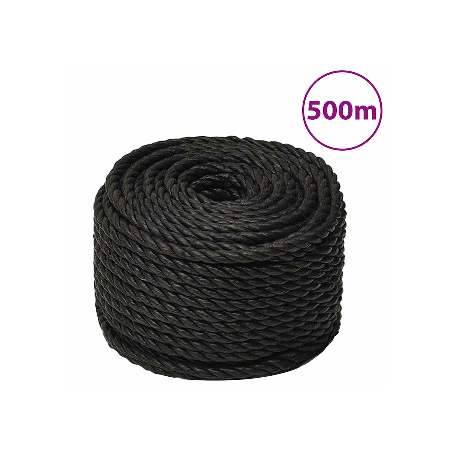 Corde de travail Noir 12 mm 500 m polypropylène