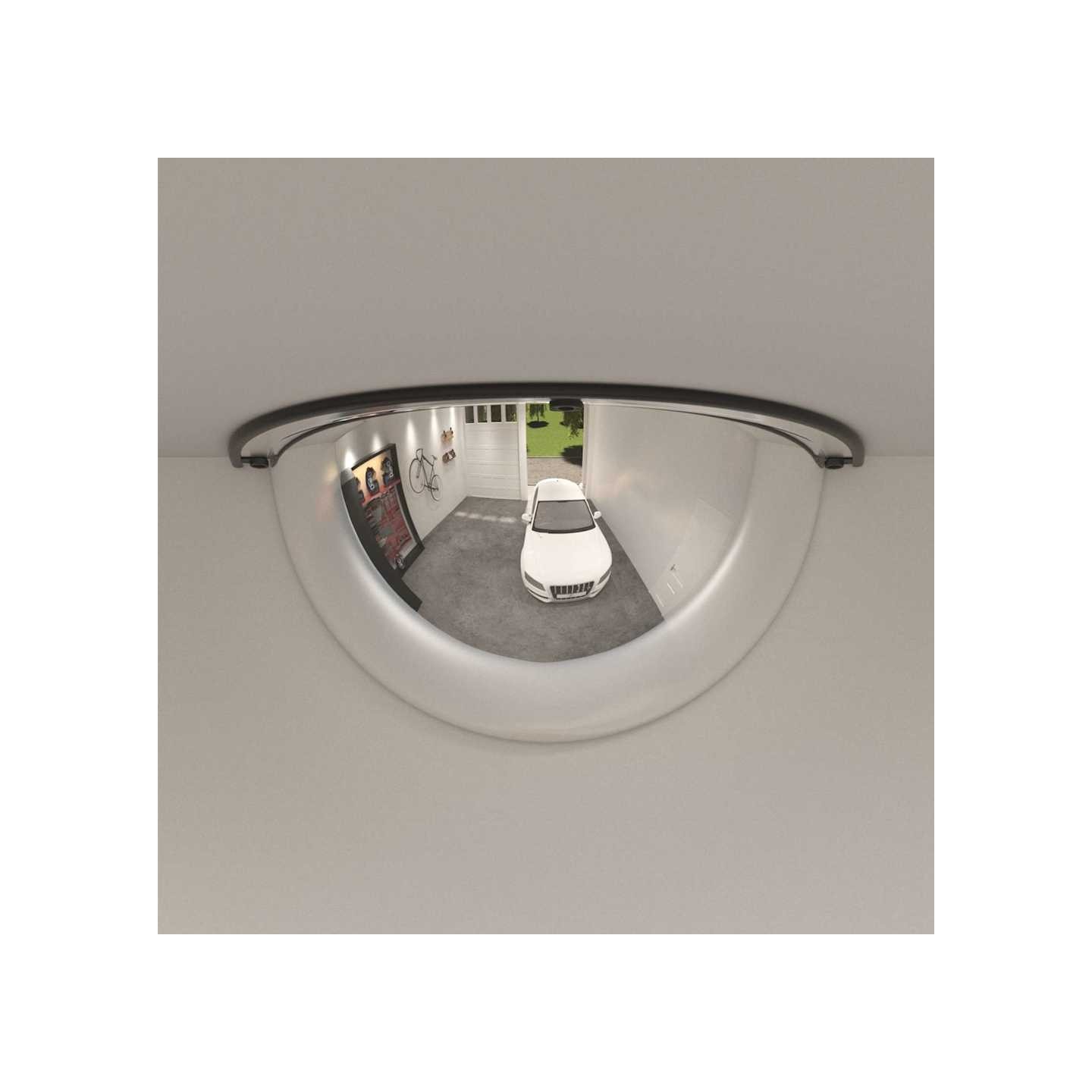 Miroirs de circulation en demi-dôme 2 pcs Ø40 cm Acrylique